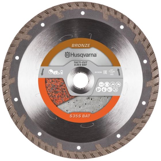 230mm Tacti-Cut S35s (Battery) Diamond Blades for Stone & Hard Concrete - Husqvarna 596 52 03-01