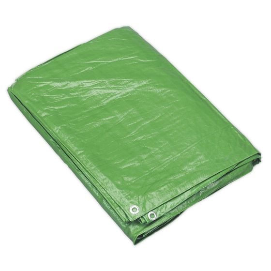 Tarpaulin 2.44 x 3.05mtr Green Sealey Part No. TARP810G