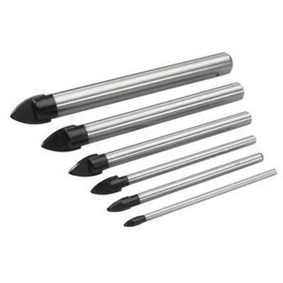 10.0mm TCT Tile & Glass Drill Bits - Length: 80mm - For Accurate Drilling of Glass & Ceramics