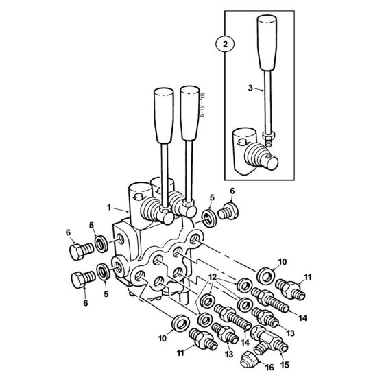 Control Valve Assembly for Winget TD500HL Dumper