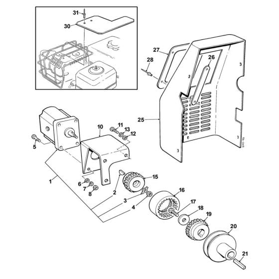 Pump, Coupling Assembly for Winget TD500HL Dumper