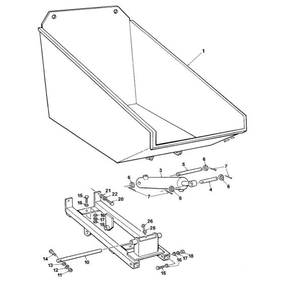 Skip, Chassis Assembly for Winget TD650 Dumper