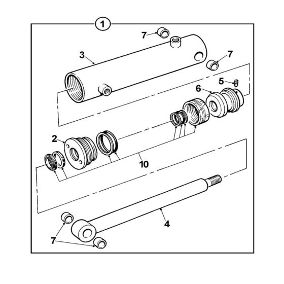 Ram Assembly for Winget TD650 Dumper