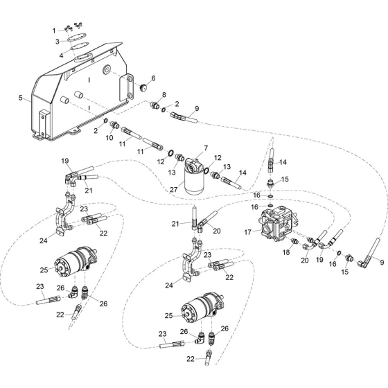 Hydraulic Assembly for Belle TDX 650 A Vibrating Roller