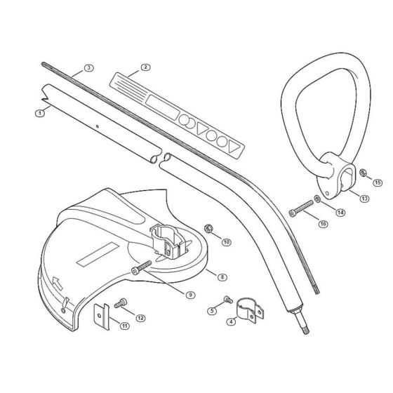 Shaft Assembly  for Stihl/ Viking TE 1000  Electric Grass Trimmers