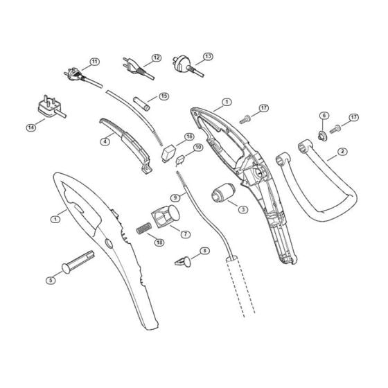 Handle Assembly  for Stihl/ Viking TE 310  Electric Grass Trimmers