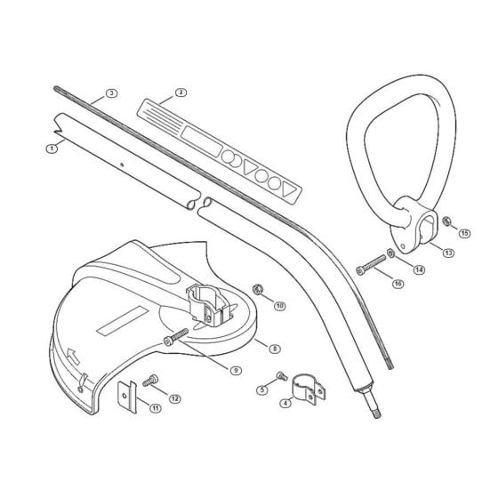 Shaft Assembly  for Stihl/ Viking TE 600  Electric Grass Trimmers