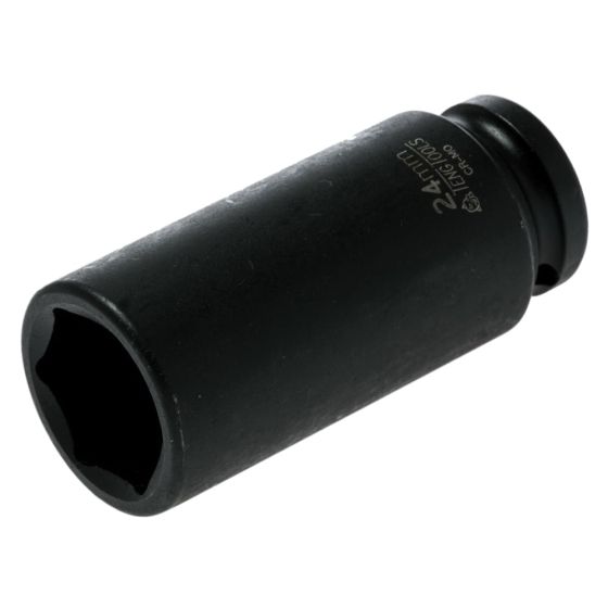 Deep Drive Impact Socket 6-Point Hexagon 24mm x 1/2"