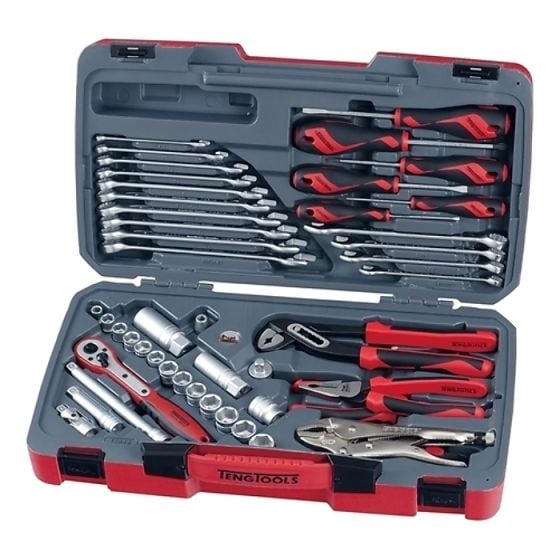 T3848 Socket & Tool Set of 48 Metric & AF 3/8in Drive by Teng - T3848