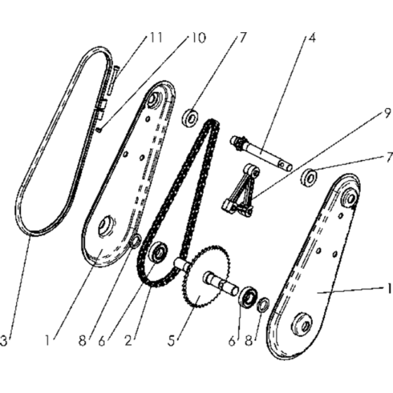 Transmission-2 Assembly for Husqvarna TF 120 Cultivator/Tiller