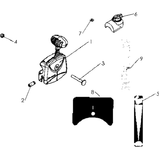 Throttle Controls Assembly for Husqvarna TF 225 Cultivator/Tiller