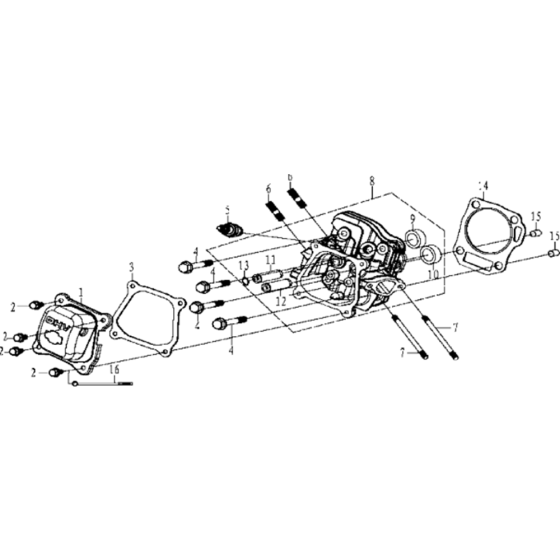 Cylinder Assembly for Husqvarna TF 230 Cultivator/Tiller