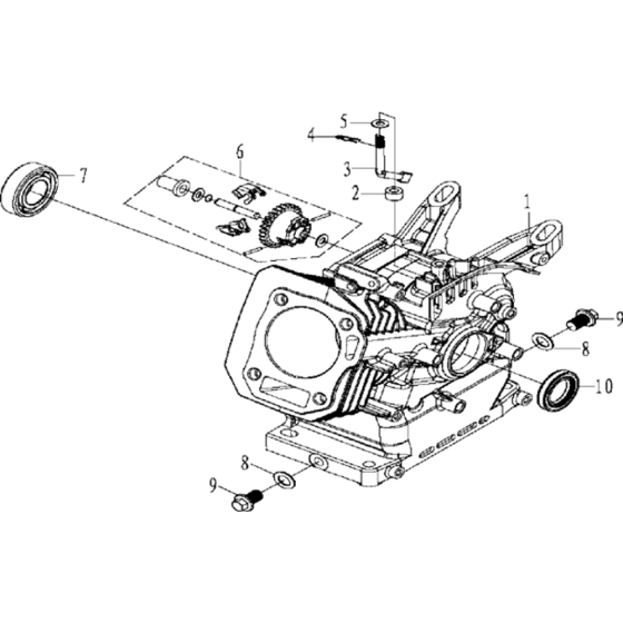 Crankcsaw Assembly for Husqvarna TF 230 Cultivator/Tiller