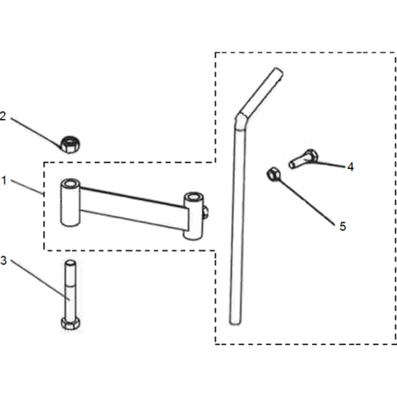 Support Legs Assembly for Husqvarna TF 335 Cultivator/Tiller