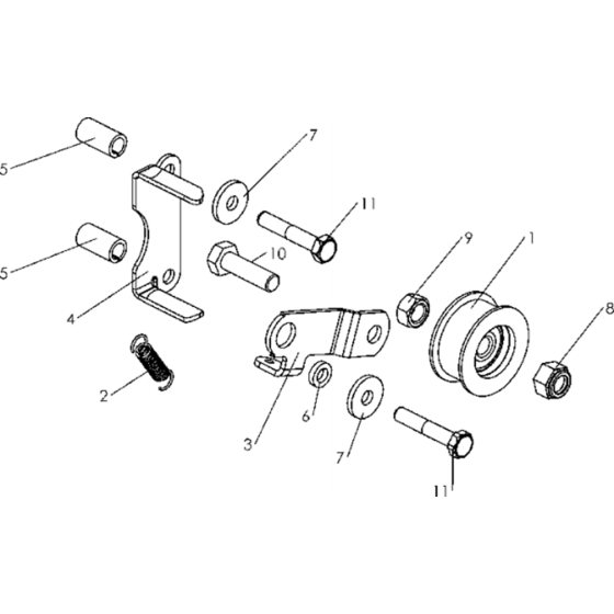 Attachments Assembly for Husqvarna TF 335 Cultivator/Tiller