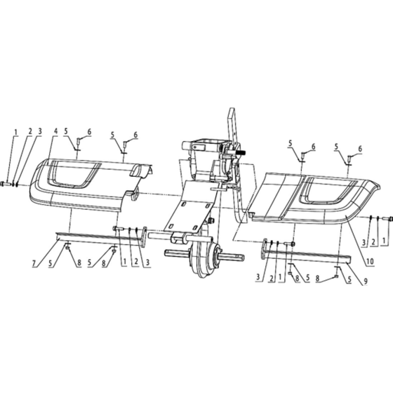 Tine Sheild Assembly for Husqvarna TF 338 Cultivator/Tiller