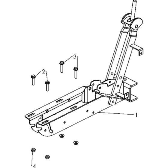 Frame Assembly for Husqvarna TF 435 Cultivator/Tiller