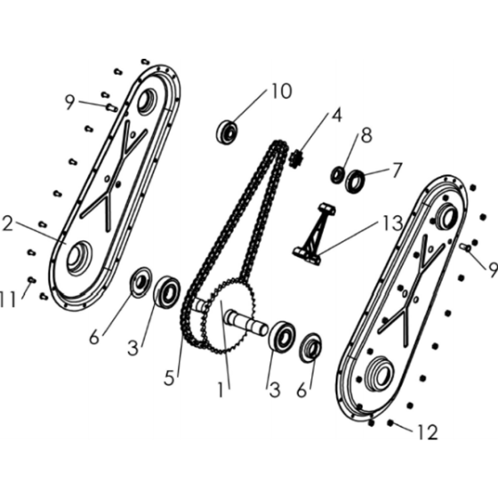 Transmission-2 Assembly for Husqvarna TF 435 Cultivator/Tiller