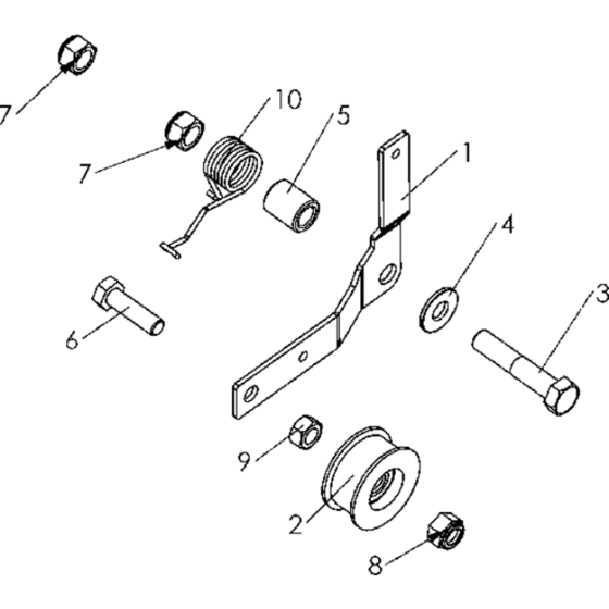 Attachments Assembly for Husqvarna TF 435P Cultivator/Tiller