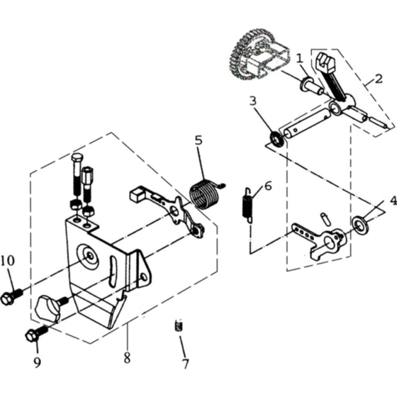 Controls Assembly for Husqvarna TF 545D Cultivator/Tiller