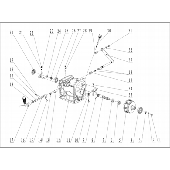 Transmission-2 Assembly for Husqvarna TF 545D Cultivator/Tiller