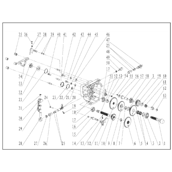 Transmission-3 Assembly for Husqvarna TF 545P Cultivator/Tiller