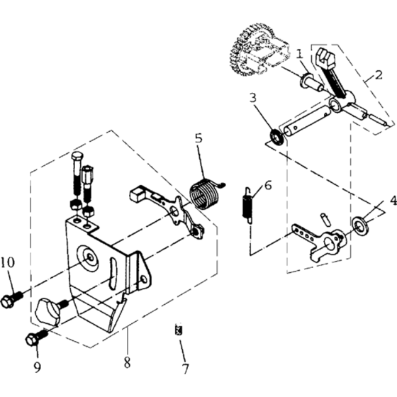 Controls Assembly for Husqvarna TF544 Cultivator/Tiller