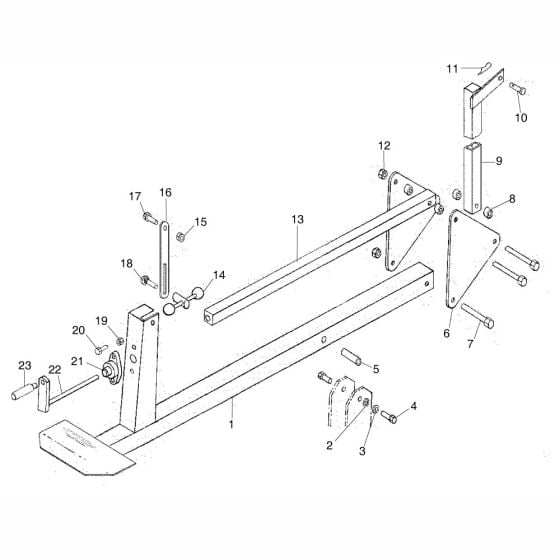 Tilt Assembly for Altrad Belle Ambassador Bench Saw