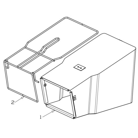 Catcher (21") Assembly for Morrison Titan (2016 Jan 464936) Power Drive Mower