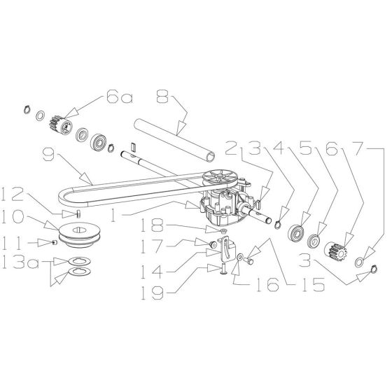 Gearbox Assembly for Morrison Titan (2016 Jan 464936) Power Drive Mower