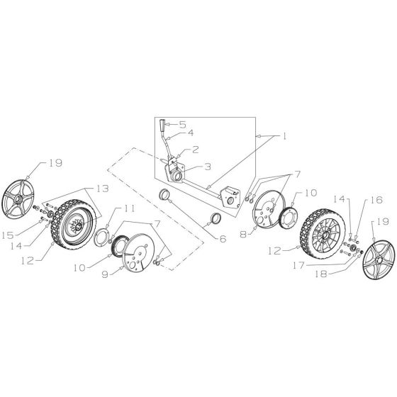 Wheel Assembly for Morrison Titan IS (2022 Jan 465921) Power Drive Mower