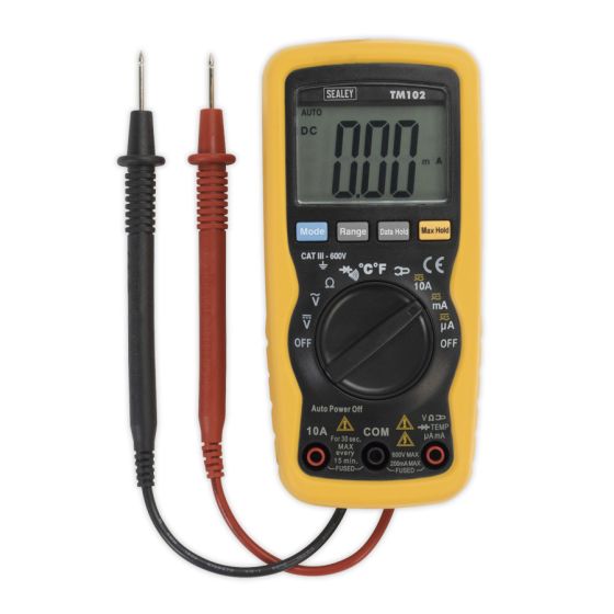 Professional Auto-Ranging Digital Multimeter - 8 Function Sealey Part No. TM102