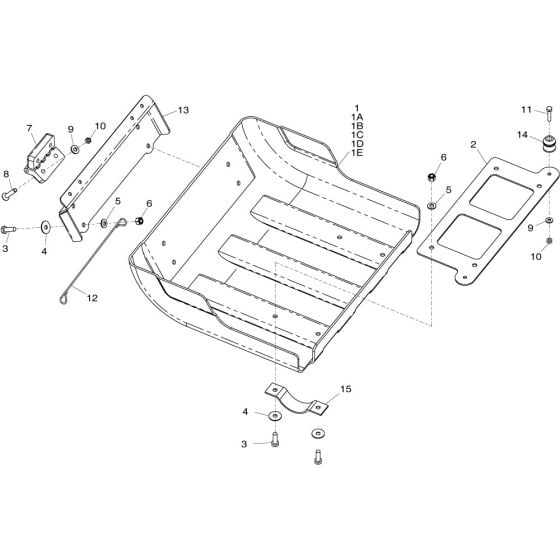 Top Cover Assembly for Altrad Belle RPC60 Reversible Plate (from SN 043180)