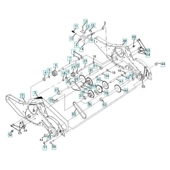 Transmission Assembly for Husqvarna TR 317C Cultivator/Tiller