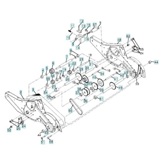 Transmission Assembly for Husqvarna TR 317DE Cultivator/Tiller