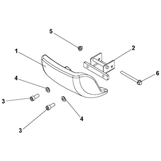 Counterweight Assembly for Husqvarna TR 348 Cultivator/Tiller