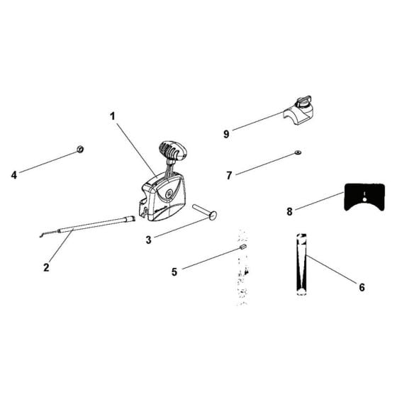 Throttle Assembly for Husqvarna TR 348 Cultivator/Tiller