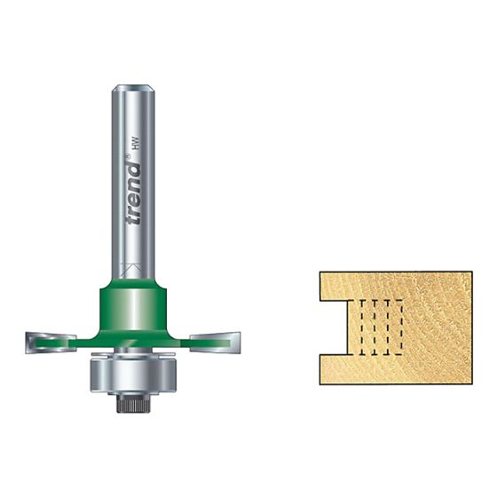 C145 x 1/4 TCT Bearing Guided Slotting Cutter 6.3mm by Trend - C145X1/4TC