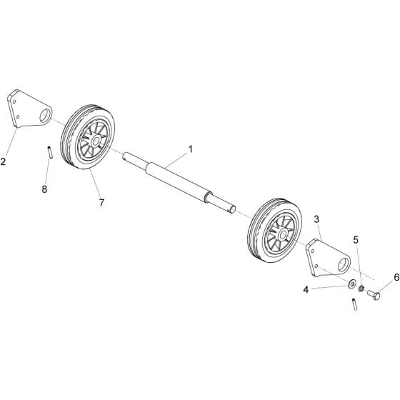 Transporter Attachment Assembly for Altrad Belle RPC30 Reversible Plate