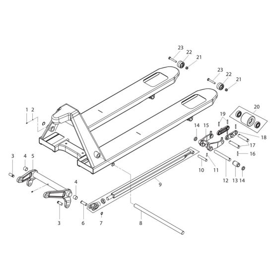 Body Assembly for TRP0007 Pallet Truck