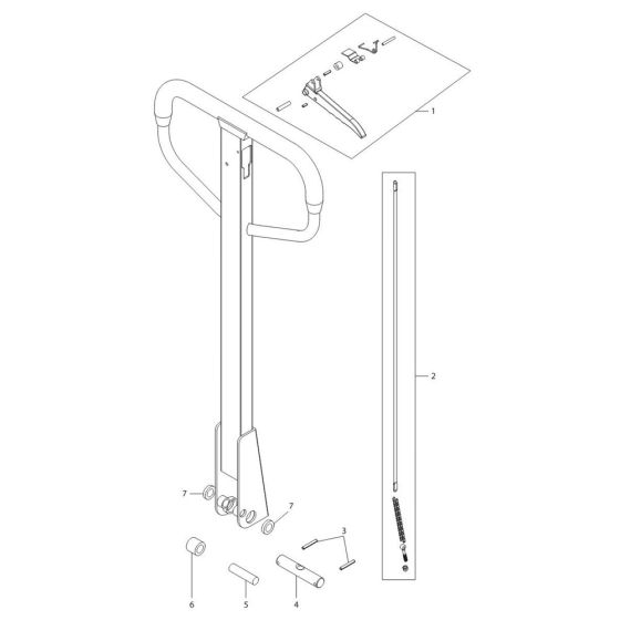 Handle Assembly for TRP0007 Pallet Truck