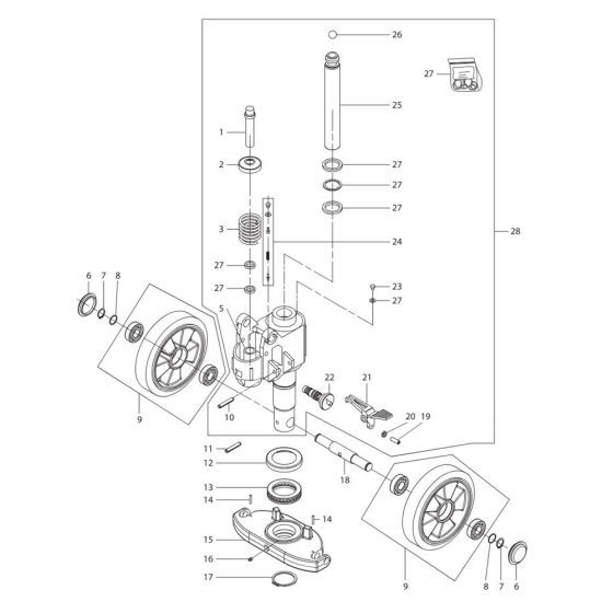 Pump Assembly for TRP0007 Pallet Truck