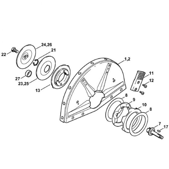 Blade Guard Assembly for Stihl TS400