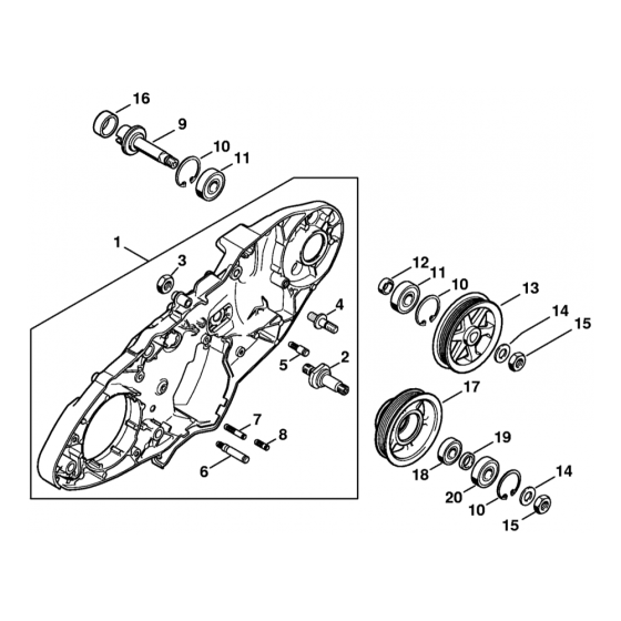 Stihl TS440 Disc Cutter Connector