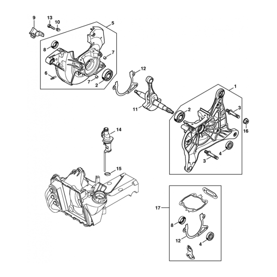 Stihl TS440 Disc Cutter Crankcase