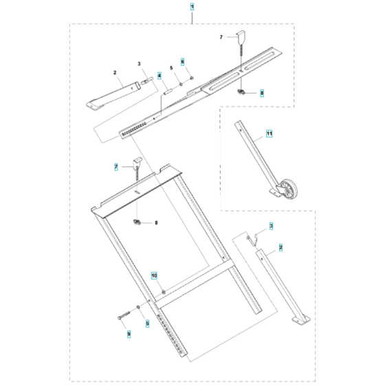 Stand Assembly for Husqvarna TS 60 Masonry Saw