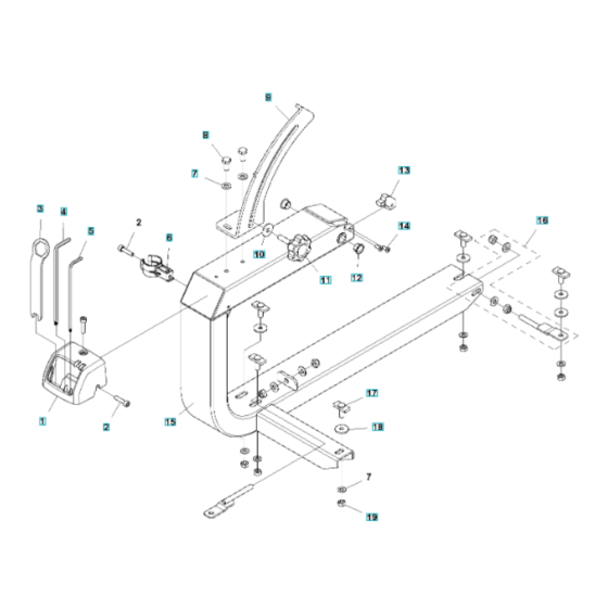 Cutting Arm Assembly for Husqvarna TS 70 Masonry Saw