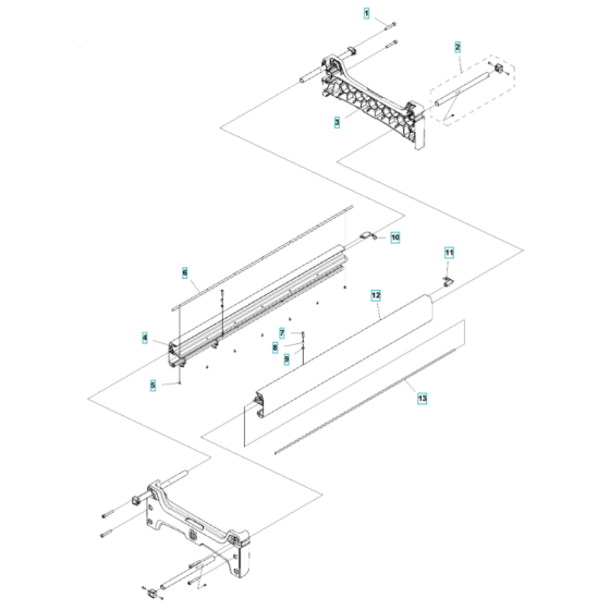 Frame Assembly for Husqvarna TS 70 Masonry Saw