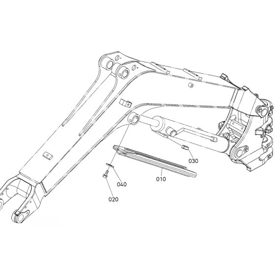 Cylinder Cover (Boom) for Kubota U25S Mini Excavator