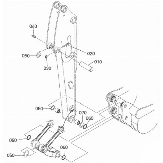 Bucket Assembly for Kubota U25S Mini Excavator